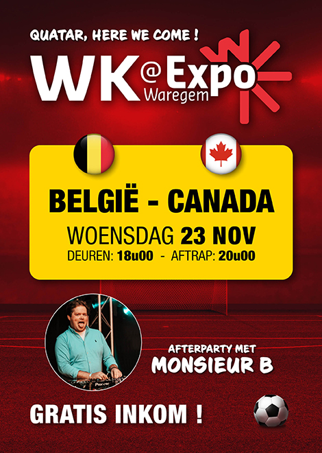 WK@Waregem expo – België vs Canada
